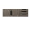 James Martin 389-V48-AGR-MB Mercer Island 48 Inch Single Vanity Cabinet - Ash Gray