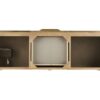 James Martin 389-V59D-LTO-G Mercer Island 59 Inch Double Vanity in Latte Oak, Radiant Gold