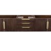 James Martin 389-V72D-CFO-G Mercer Island 72 Inch Double Vanity in Coffee Oak, Radiant Gold