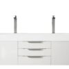 James Martin 389-V72D-GW-A Mercer Island 72 Inch Double Vanity in Glossy White