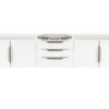 James Martin 389-V72S-GW-A Mercer Island 72 Inch Single Vanity in Glossy White