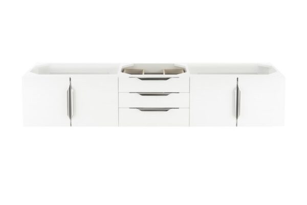 James Martin 389-V72S-GW-A Mercer Island 72 Inch Single Vanity in Glossy White