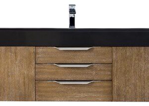 James Martin 389-V72S-LTO-A Mercer Island 72 Inch Single Vanity in Latte Oak