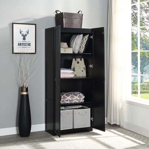 Manhattan Comfort Hopkins Modern  Storage Closet 3.0 in Black