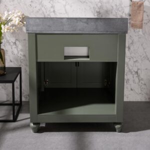 Legion Furniture WLF6022-PG 30 Inch Vanity in Pewter Green