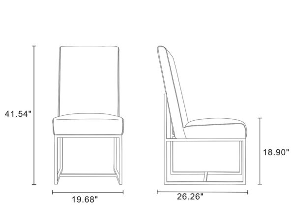 Manhattan Comfort Element Steel Dining Chairs (Set of 6)