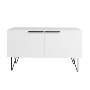 Manhattan Comfort Beekman 35.43 Accent Cabinet with 2 Shelves in White