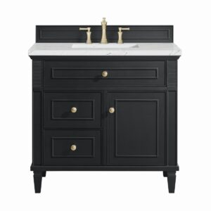 James Martin JM 424-V36 Lorelai 36 Inch Free-Standing Single Sink Bathroom Vanity with 3 CM Top