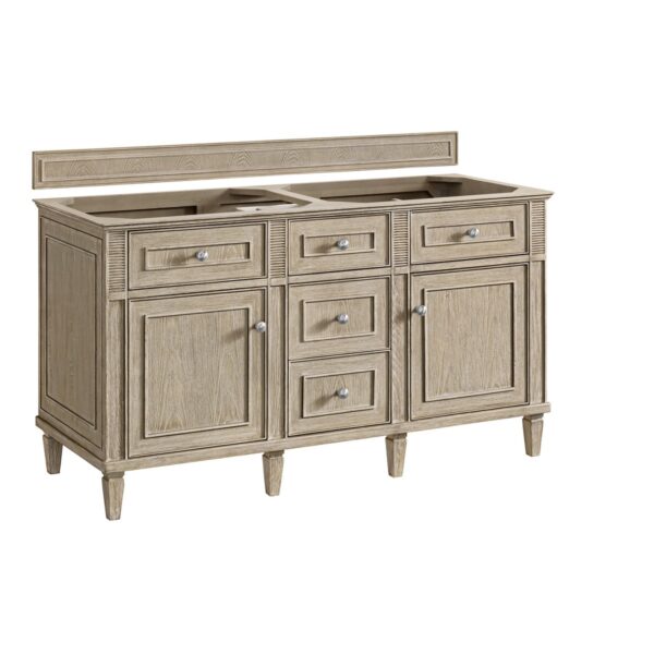 James Martin 424-V60D Lorelai 59 7/8 Inch Free-Standing Double Sink Bathroom Vanity Cabinet Only