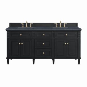 James Martin JM 424-V72 Lorelai 72 Inch Free-Standing Double Sink Bathroom Vanity with 3 CM Top