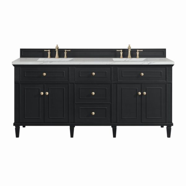 James Martin JM 424-V72 Lorelai 72 Inch Free-Standing Double Sink Bathroom Vanity with 3 CM Top