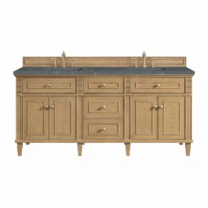 James Martin JM 424-V72 Lorelai 72 Inch Free-Standing Double Sink Bathroom Vanity with 3 CM Top