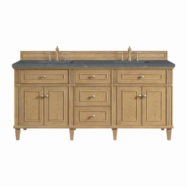 James Martin JM 424-V72 Lorelai 72 Inch Free-Standing Double Sink Bathroom Vanity with 3 CM Top