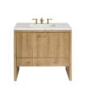 James Martin 435-V36-LNO-3ENC Hudson 36 Inch Light Natural Oak Single Sink Vanity with 3 cm Ethereal Noctis Top