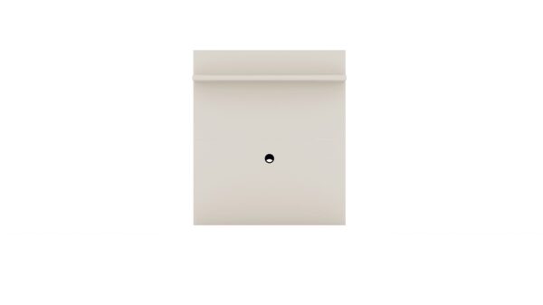 Manhattan Comfort Tribeca 35.43 Mid-Century Modern TV Panel with Overhead D?cor Shelf in Off White