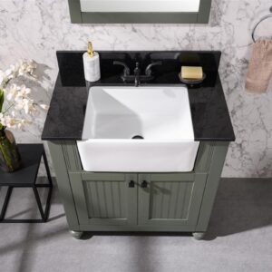 Legion Furniture WLF6022-PG 30 Inch Vanity in Pewter Green