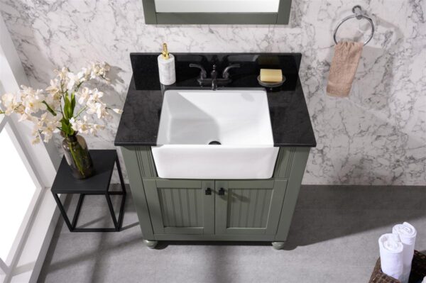 Legion Furniture WLF6022-PG 30 Inch Vanity in Pewter Green