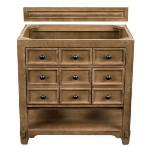 James Martin 500-V36-HON Malibu 36 Inch Single Vanity Cabinet in Honey Alder