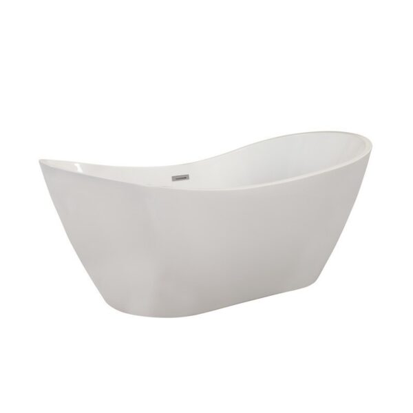 Altair 50270-BAT-WH-F Alana 70 1/8 x 31 1/2 Inch Freestanding Soaking Acrylic Bathtub