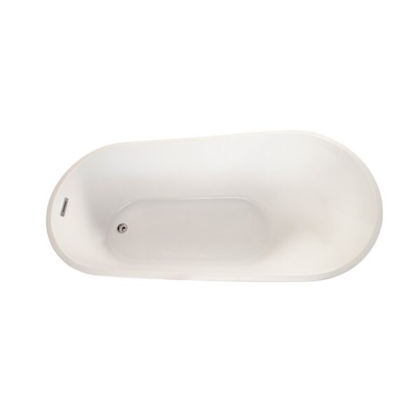 Altair 50367-BAT-WH-F Shaia 66 7/8 x 31 1/2 Inch Freestanding Soaking Acrylic Bathtub