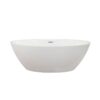 Altair 51069-BAT-WH-F Jolie 68 1/2 x 39 3/4 Inch Freestanding Soaking Acrylic Bathtub