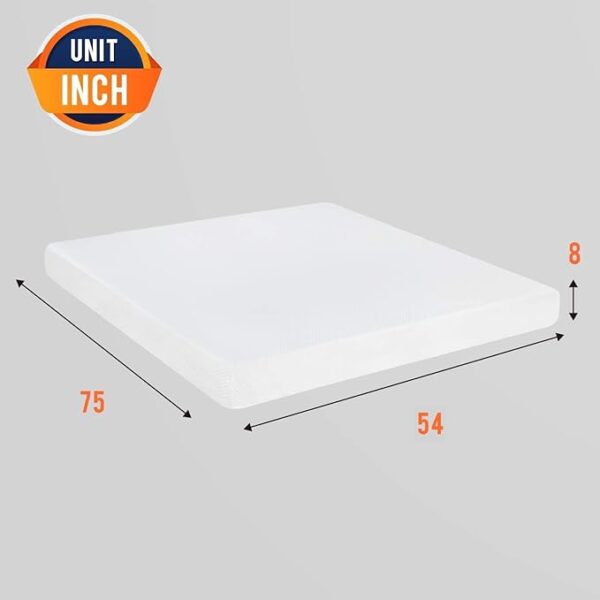 RetailHuntUSA 6/8/10/12 inch Gel Memory Foam Mattress for Cool Sleep & Pressure Relief, Medium Firm Mattresses