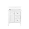 James Martin 527-V30-BW Palisades 30 Inch Single Vanity in Bright White