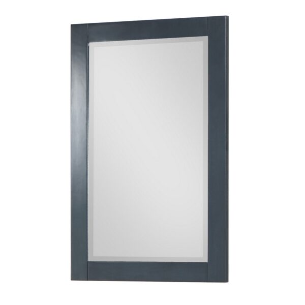 Altair 535024-MIR-CB Maribella 24 Inch Rectangular Bathroom Wood Framed Wall Mirror - Classical Blue