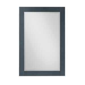 Altair 535024-MIR-CB Maribella 24 Inch Rectangular Bathroom Wood Framed Wall Mirror - Classical Blue