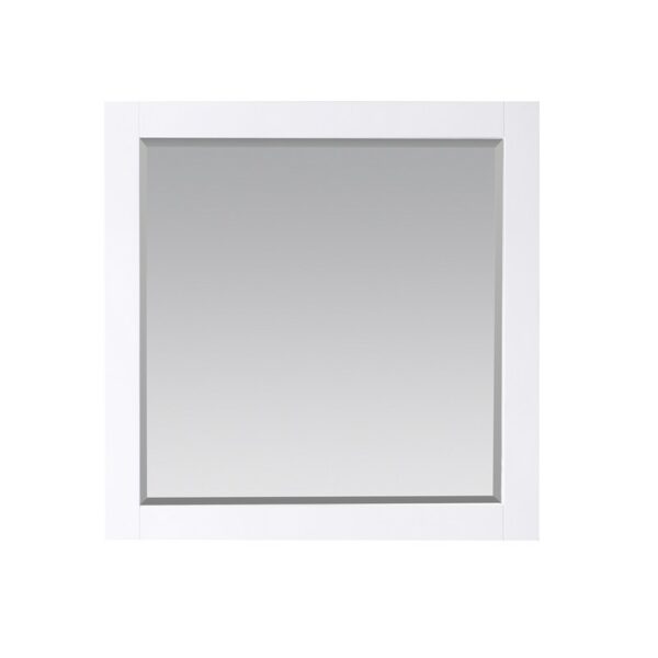 Altair 535036-MIR Maribella 33 1/2 Inch Rectangular Bathroom Wood Framed Wall Mirror