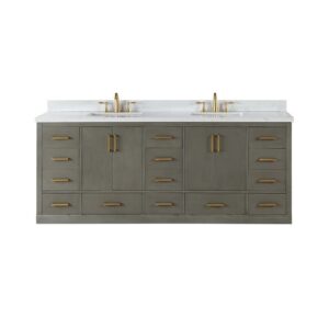 Altair 544084 Monna 84 Inch Double Bathroom Vanity with Countertop