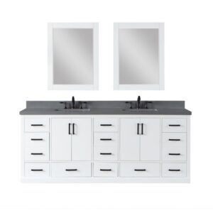 Altair 544084 Monna 84 Inch Double Bathroom Vanity with Countertop