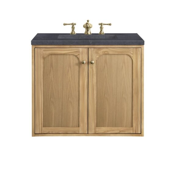 James Martin 545-V30-LNO-3CSP Laurent 30 Inch Light Natural Oak Single Sink Vanity with 3 cm Charcoal Soapstone Top