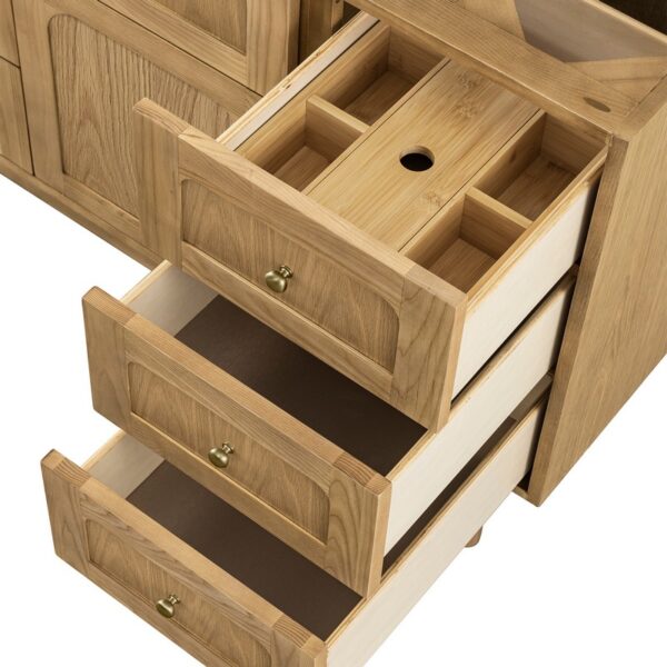 James Martin 545-V48-LNO Laurent 47 7/8 Inch Light Natural Oak Single Sink Vanity Cabinet Only