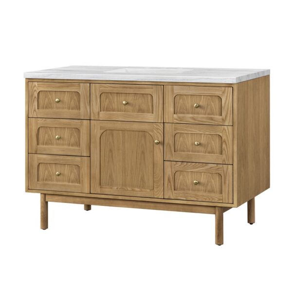 James Martin 545-V48-LNO-3AF Laurent 48 Inch Light Natural Oak Single Sink Vanity with 3 cm Arctic Fall Top