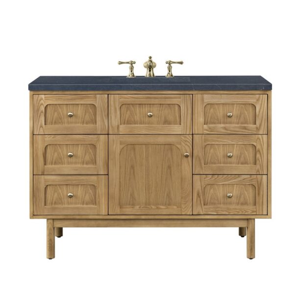 James Martin 545-V48-LNO-3CSP Laurent 48 Inch Light Natural Oak Single Sink Vanity with 3 cm Charcoal Soapstone Top