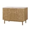 James Martin 545-V48-LNO-3EMR Laurent 48 Inch Light Natural Oak Single Sink Vanity with 3 cm Eternal Marfil Top