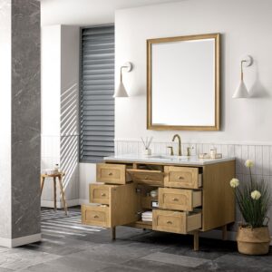 James Martin 545-V48-LNO Laurent 47 7/8 Inch Light Natural Oak Single Sink Vanity Cabinet Only