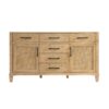 Altair 560060-CAB-WF-NM Solana 59 1/4 Inch Double Sink Bathroom Vanity Cabinet Only in Weathered Fir