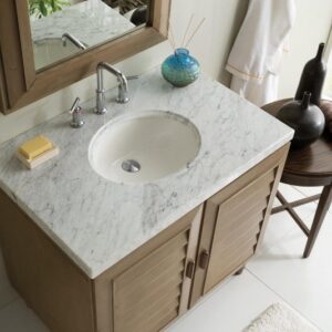 James Martin 620-V36-WW Portland 36 Inch Single Vanity in Whitewashed Walnut