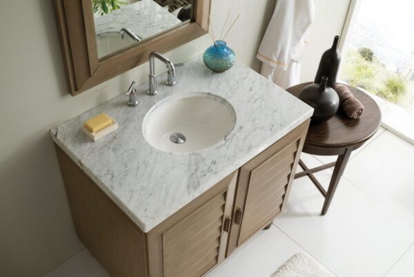 James Martin 620-V36-WW Portland 36 Inch Single Vanity in Whitewashed Walnut