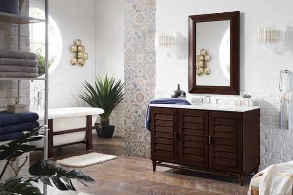 James Martin 620-V48-BNM Portland 48 Inch Single Vanity in Burnished Mahogany