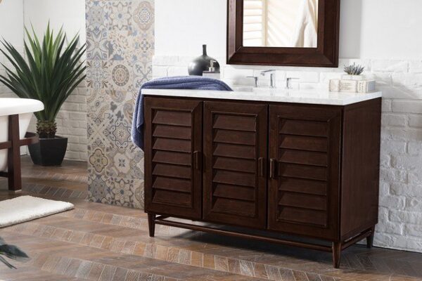 James Martin 620-V48-BNM Portland 48 Inch Single Vanity in Burnished Mahogany