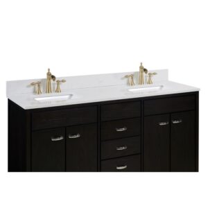 Altair 62073-CTP-JW Frosinone 73 Inch Single Bathroom Vanity Top in Jazz White with Ceramic Rectangle Undermount Sink