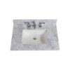 Altair 64031-CTP-CA Oristano 31 Inch Single Bathroom Vanity Top in Italian Carrara White with Ceramic Rectangle Undermount Sink