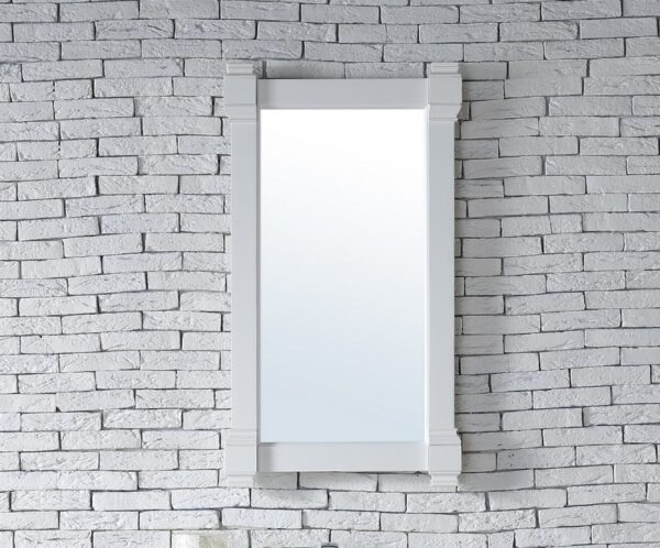 James Martin 650-M22-BW Brittany 22 Inch Mirror in Bright White