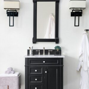 James Martin 650-V30-BKO Brittany 30 Inch Single Vanity in Black Onyx