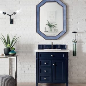 James Martin 650-V30-VBL Brittany 30 Inch Single Vanity in Victory Blue