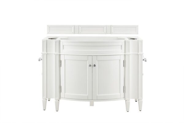 James Martin 650-V46-BW Brittany 46 Inch Single Vanity in Bright White