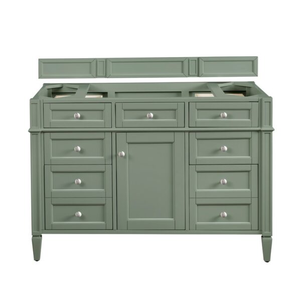 James Martin 650-V48-SC Brittany 46 7/8 Inch Smokey Celadon Single Sink Vanity Cabinet Only